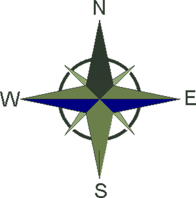 Compass rose for Integrated Geo Consultants Southern California geotechnical service area
